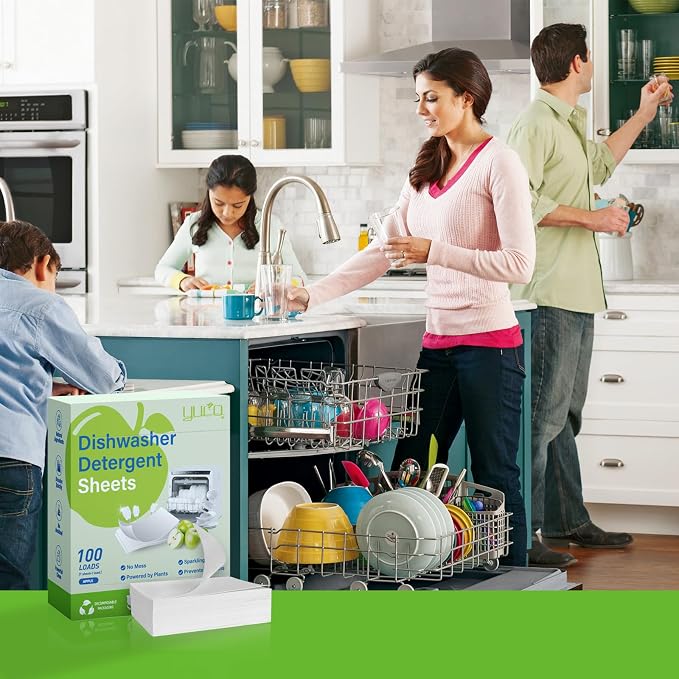 Dishwasher Detergent Sheets 100 Loads Eco Friendly Dishwasher Detergent - Image 8