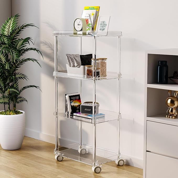 AQUIVER Acrylic Slim Storage Cart - Image 7