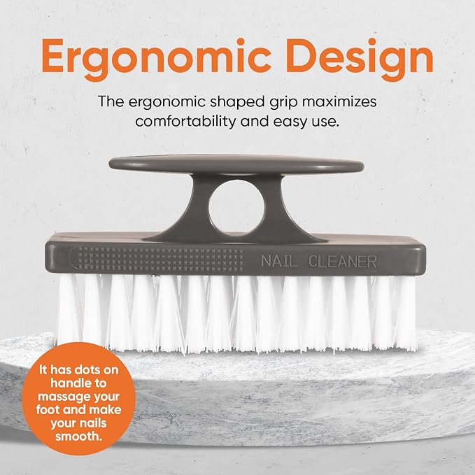 Superio Nail Brush for Cleaning Fingernails, Toe & Foot - Image 8