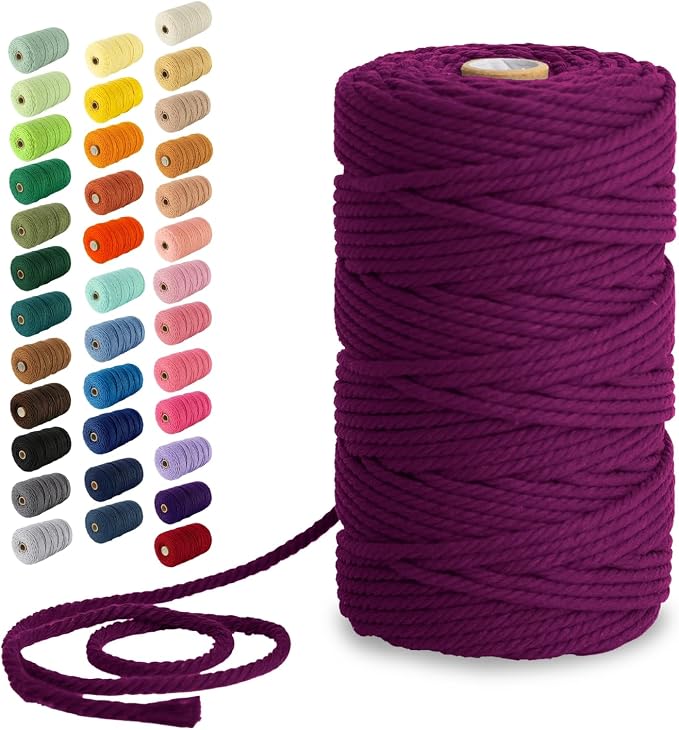 Nook Theory Macrame Cord - 4mm 109 Yards Cotton Rope by NookTheory