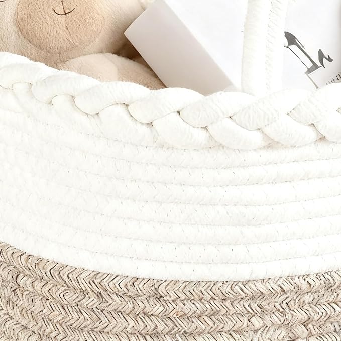 Stair Storage Basket, Large Capacity Foldable Woven Step Organizer, Toy Books - Image 8