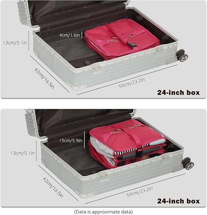 ELEZAY Hanging Packing Cubes Portable Travel Closet Collapsible Compression - Image 4