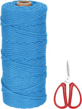 MECCANIXITY Braided Macrame Cord, 3mm x 109 Yards Natural Cotton Rope Macrame by MECCANIXITY