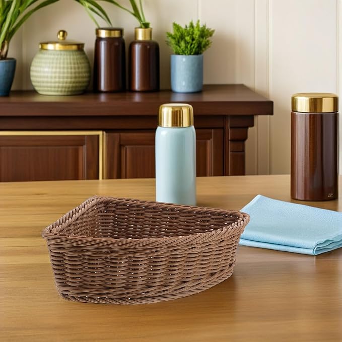 ibasenice 2pcs Triangle Corner Storage Basket - Image 9