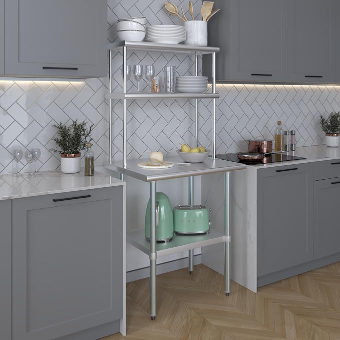 AmGood Double OverShelf Stainless Steel NSF - Image 7