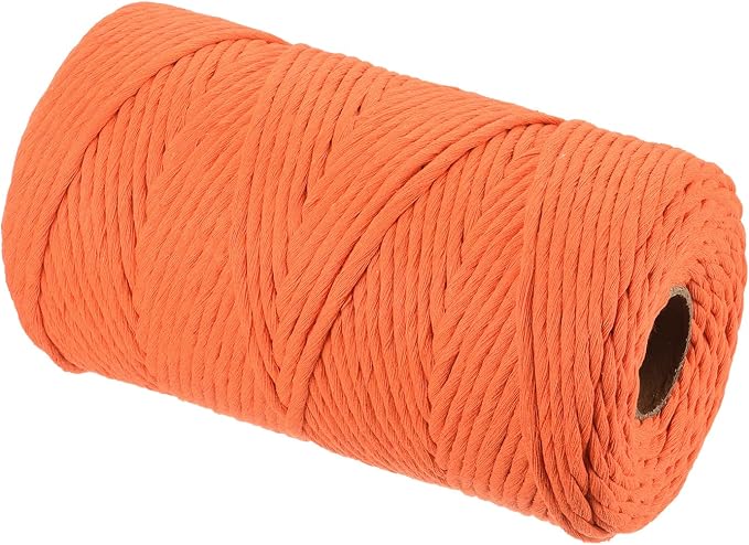 MECCANIXITY Cotton Rope Twisted Braided Twisted Single Strand Cord, Plant Hanger - Image 3
