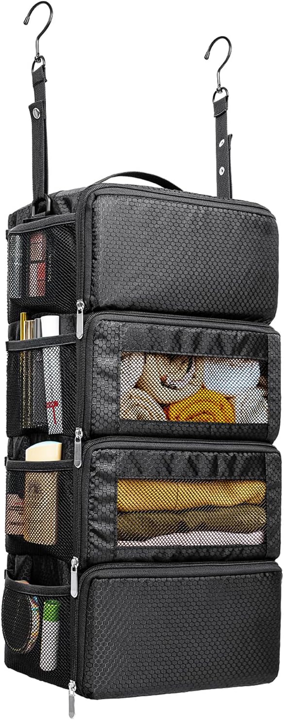 Suitcase Organizer, Travel Luggage Organizer Hanging Shelves Packing Cube by Vokelater