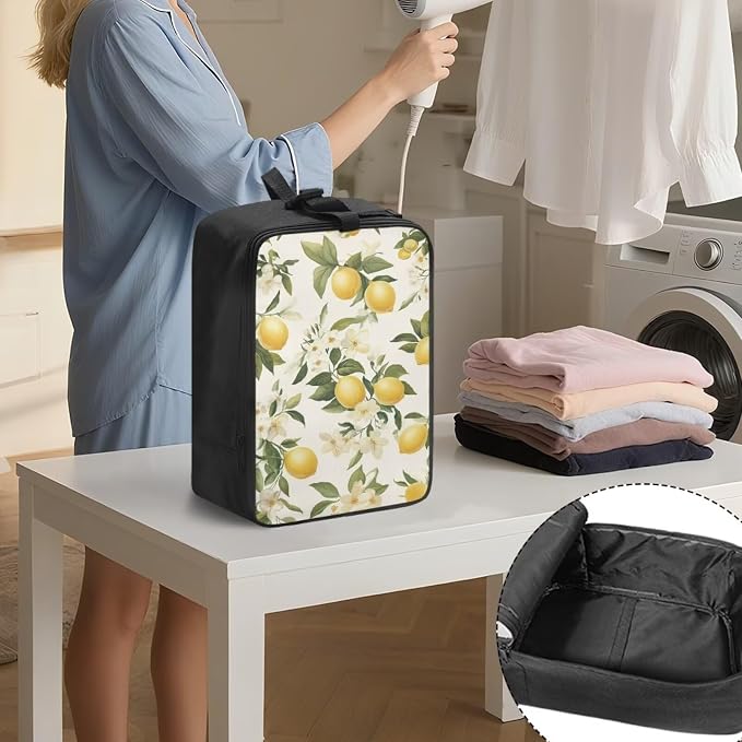 Lemon Travel Steamer Storage Bag Zippered Carrying Case - Image 3