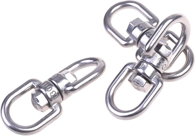 Cosmos Pack of 3 Smooth Hanging Basket Spinners Swivel Hook - Image 4