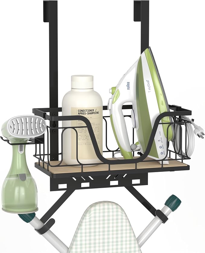 Ironing Board Hanger, CUFURNIX 2-in-1 Wall-Mount & Over-Door by Unknown