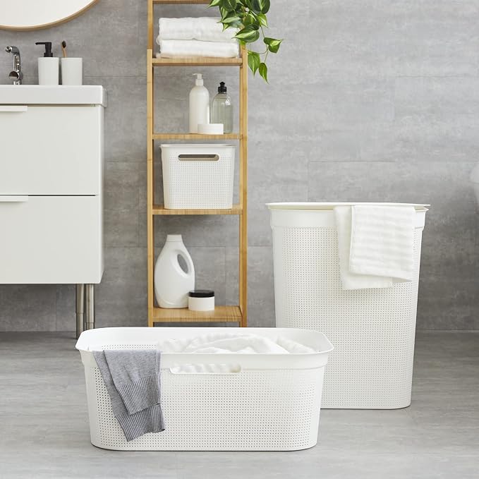 Rotho, Laundry collector 50 l, Plastic BPA white - Image 6