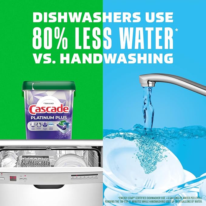 Cascade Platinum Dishwasher Pods, Dishwasher Detergent, Dishwasher Soap - Image 9