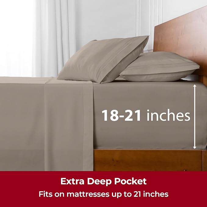 Mellanni Extra Deep Queen Sheets - Image 6