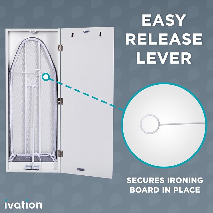 Ivation Wall-Mounted Ironing Board Cabinet - Image 5