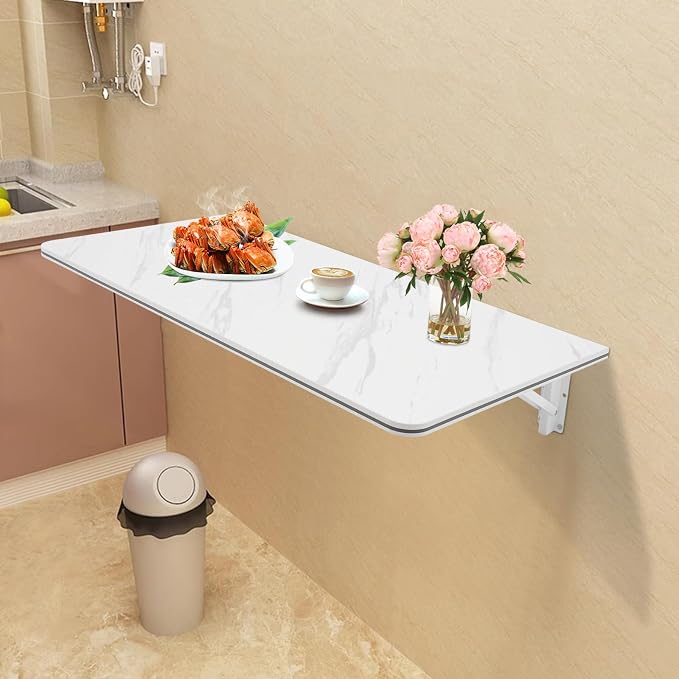 31.5×15.75in Wall Mounted Folding Table - Image 6