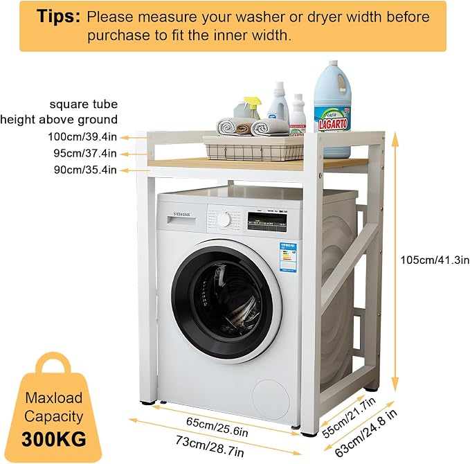 QUTBAG Laundry Room Organization, Over The Washer and Dryer Storage Shelf - Image 2