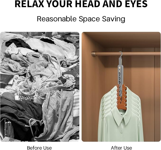 Coopache Folding Clothes Drying Rack Portable - Image 3