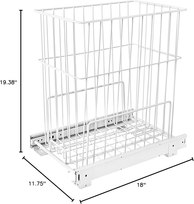 REV-A-SHELF Steel Wire Pullout Hamper - Image 11