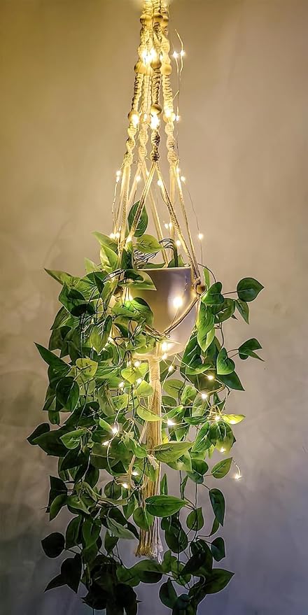 2 Pack Macrame Plant Hanger by Comtelek