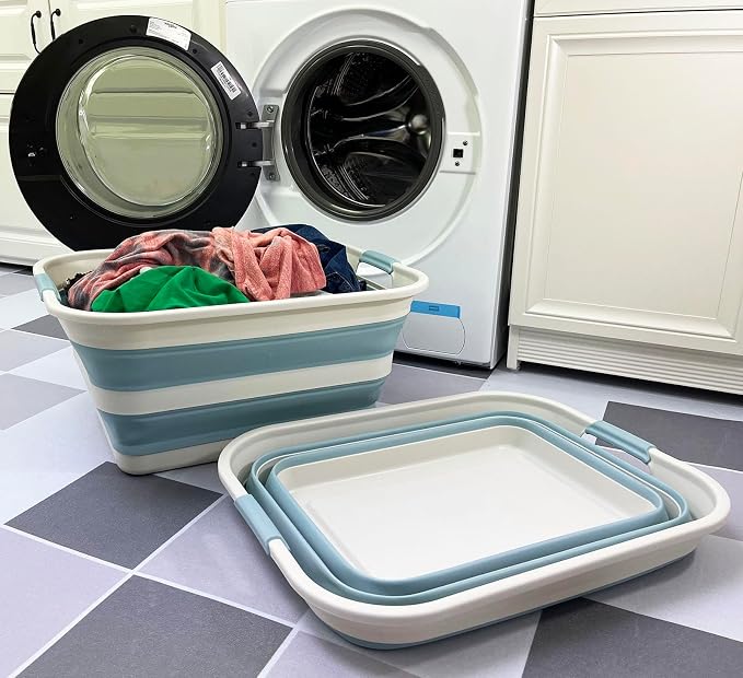 SAMMART 42L Collapsible Plastic Laundry Basket - Image 3