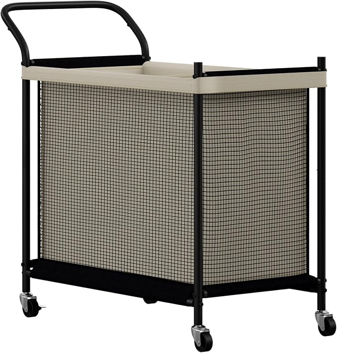 Laundry Hamper with Wheels, Laundry Basket with Removable and Washable Liner Bag by Furshus