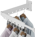 Clothes Drying Rack, Retractable and Foldable Laundry Drying Rack Wall Mount by iMonse