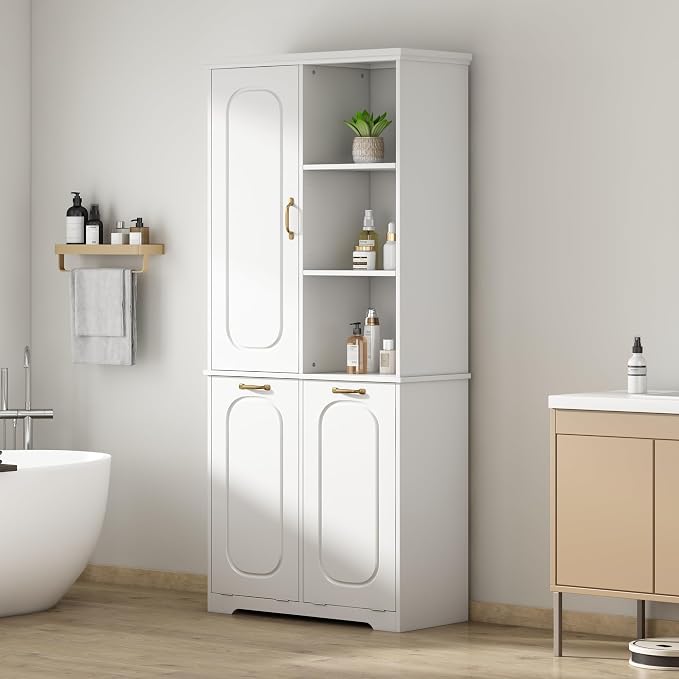 68" Tall Bathroom Storage Cabinet - Image 3