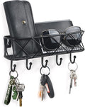 HappyHapi Key Holder for Wall Decorative, Entryway Key Hooks, Wall Mounted Key by Happyhapi