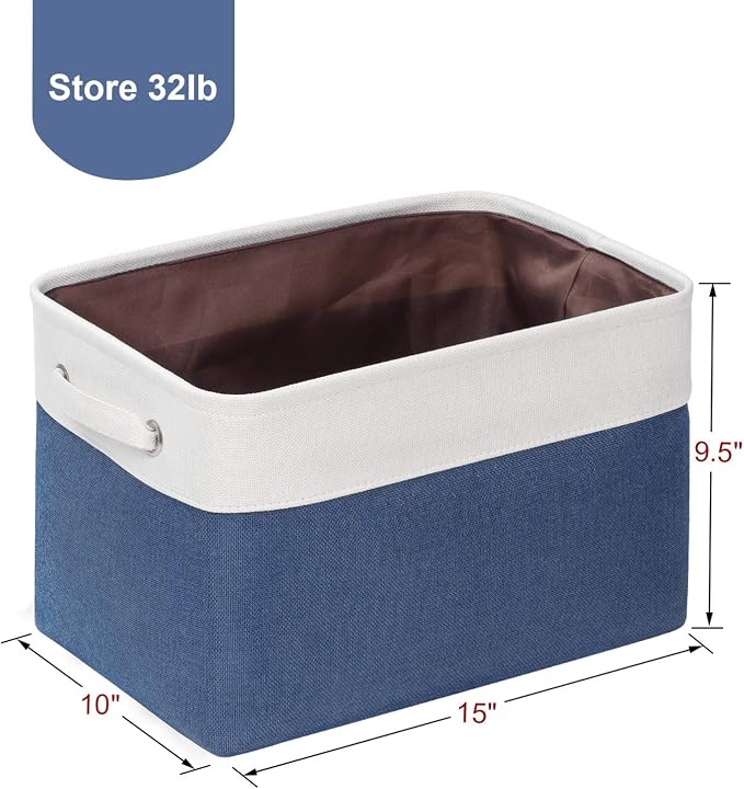 Kntiwiwo Foldable Storage Bin Collapsible Fabric Storage Basket Cube - Image 5