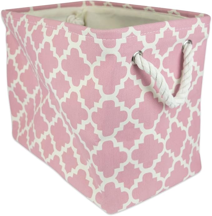 DII Polyester Container with Handles, Lattice Storage Bin by DII