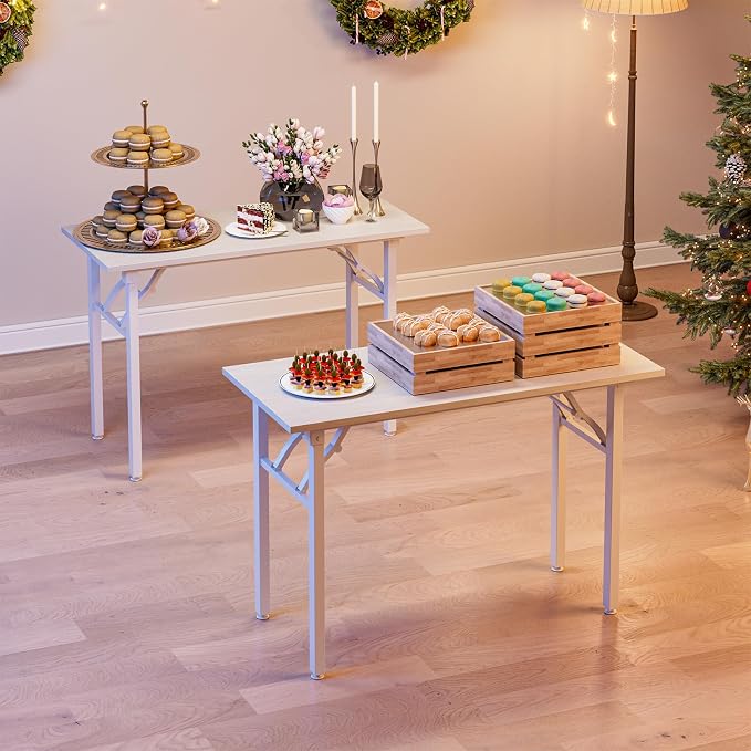 TEMI Small Computer Desk Folding Table - Image 2
