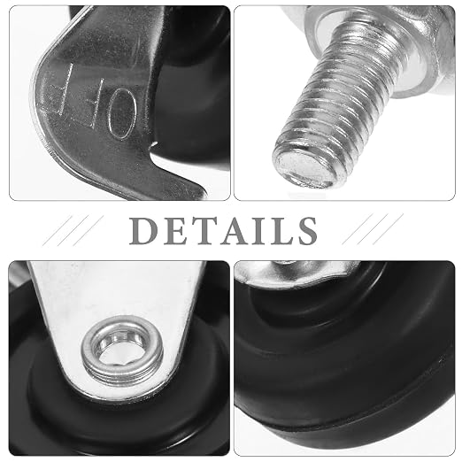 5-Inch Rubber Industrial Stem Caster Wheels - Image 7