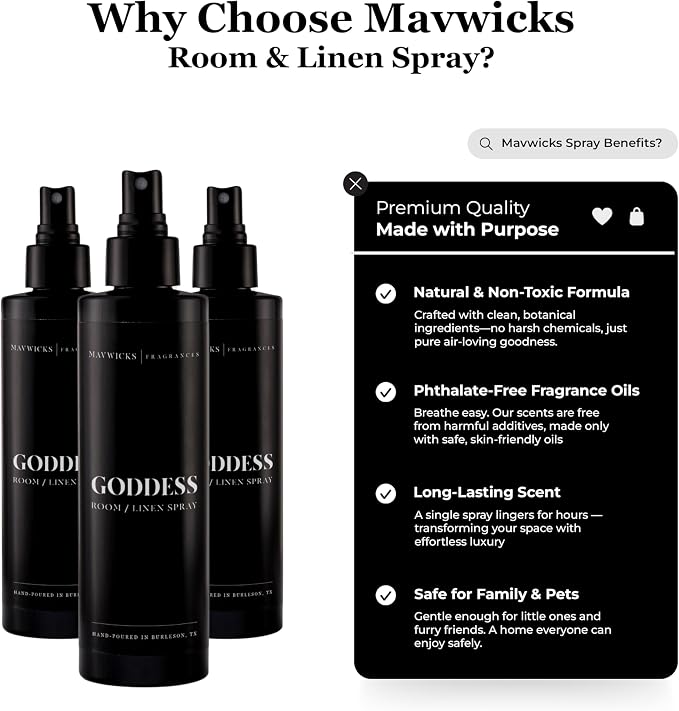 Fragrances - Linen & Room Spray – Bedroom & Home Fragrance Mist, Long-Lasting - Image 2