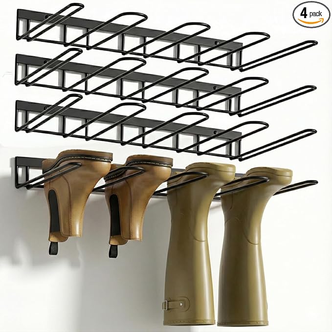 Wall Mount Boot Rack Metal Wader Hangers by ZACURTER