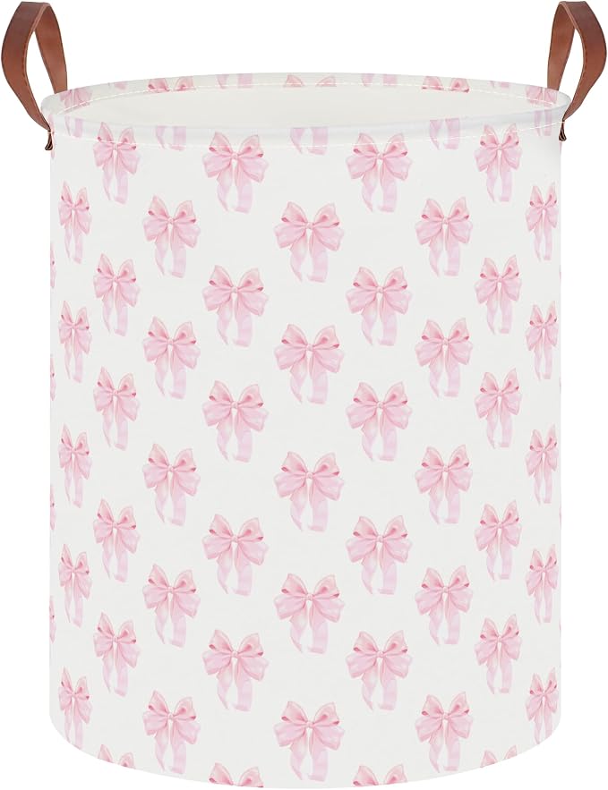 19.7" Laundry Basket, Dirty Clothes Hamper, Waterproof Storage Bin, Room Decor by HKECHomeStorage