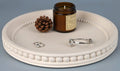 Vixdonos Bead Style Decorative Tray, Round Concrete Tray by Vixdonos