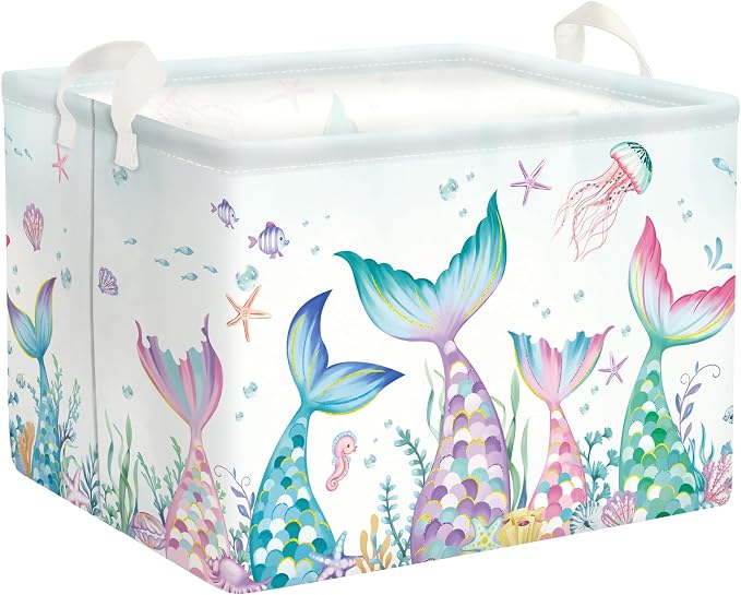 Fantasy Princess Laundry Hamper Colorful Large Storage Basket Collapsible by HUUMONSS