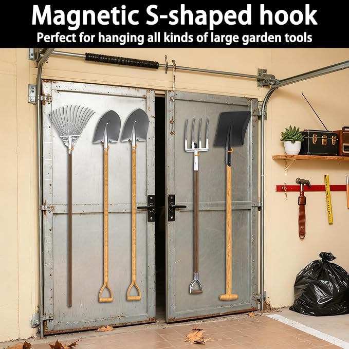 3-H Hook Magnets Heavy Duty 4 Pack, J Shape Strong Magnetic Hooks - Image 2