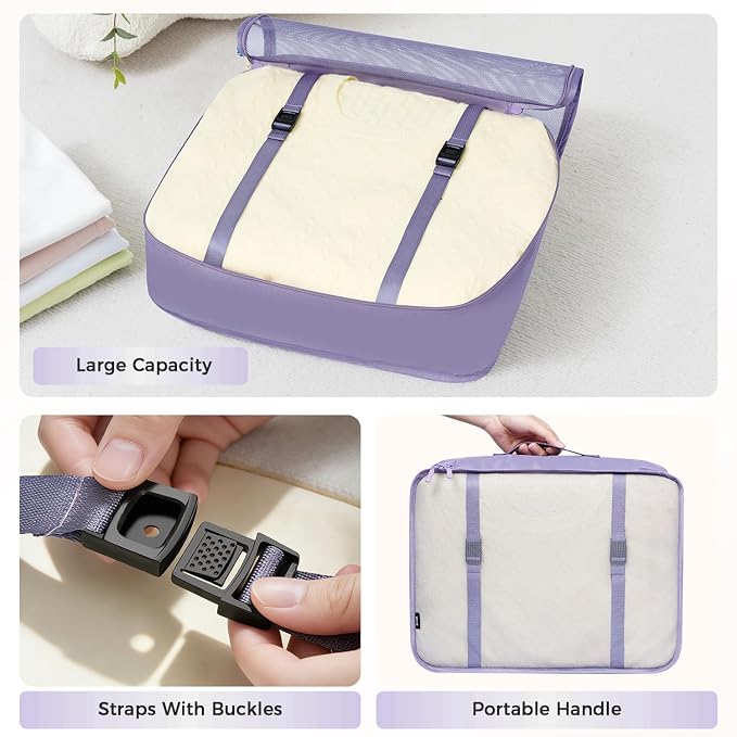 BAGAIL 8 Set Packing Cubes Luggage Packing Organizers - Image 5