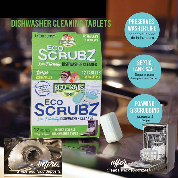 Scrubz & Swirlz Washing Machine and Dishwasher Cleaner Bundle Unscented - Image 7