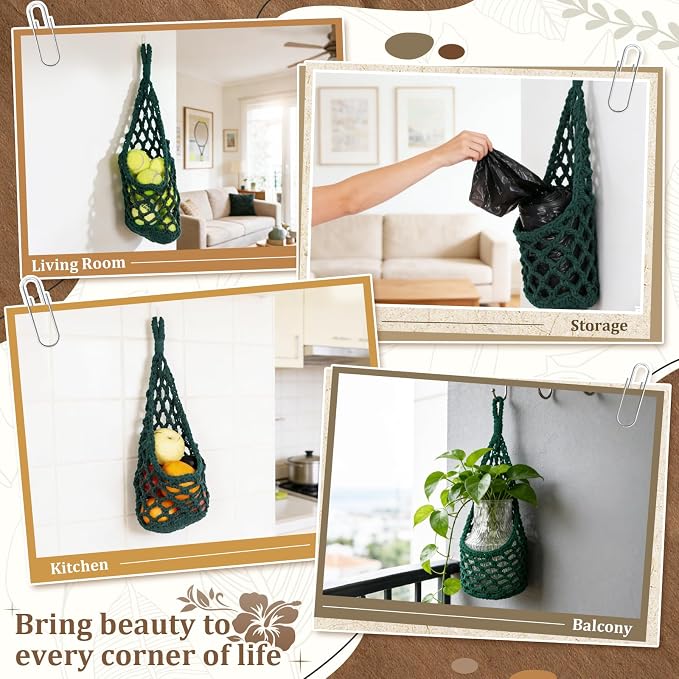 Macrame Wall Plant Hanger, Hanging Planter Basket Holder, Wall Planters - Image 6