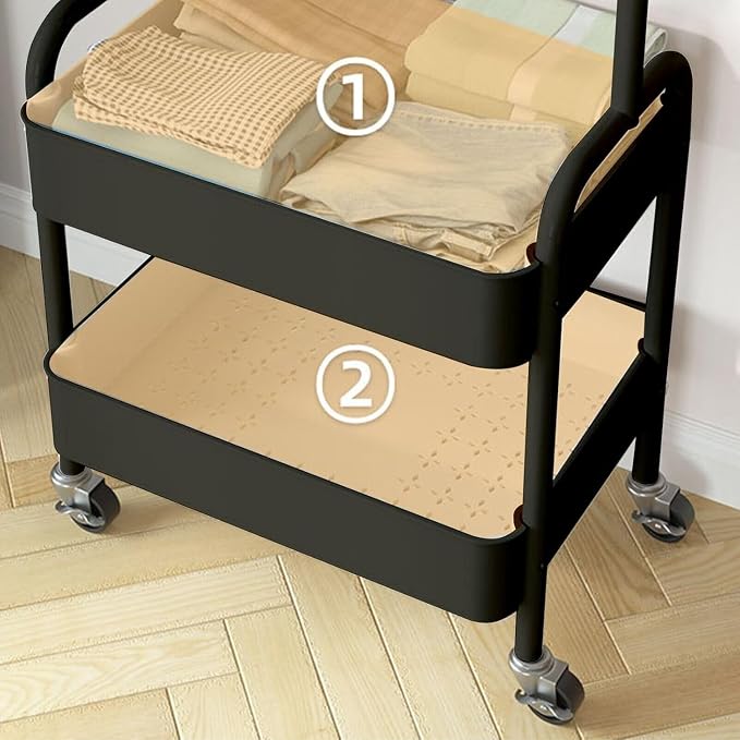 Heavy Duty Metal Clothes Rack On Wheels, Portable Rack - Image 3