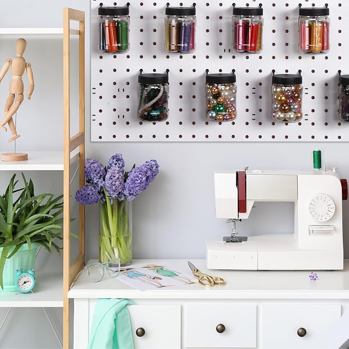 Unittype 20 Set Pegboard Organizer Accessories Peg Boards Jars - Image 4