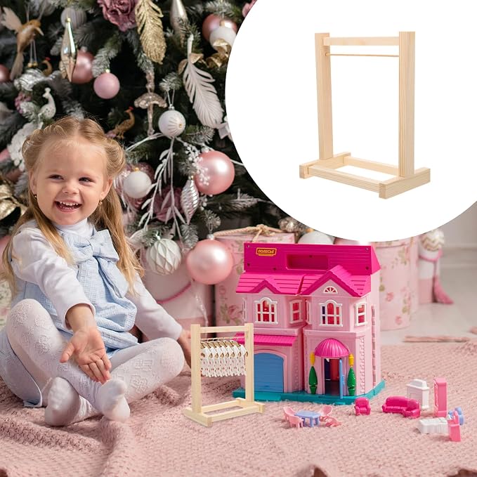 Tofficu Doll Clothes Organizer Rack - Image 5