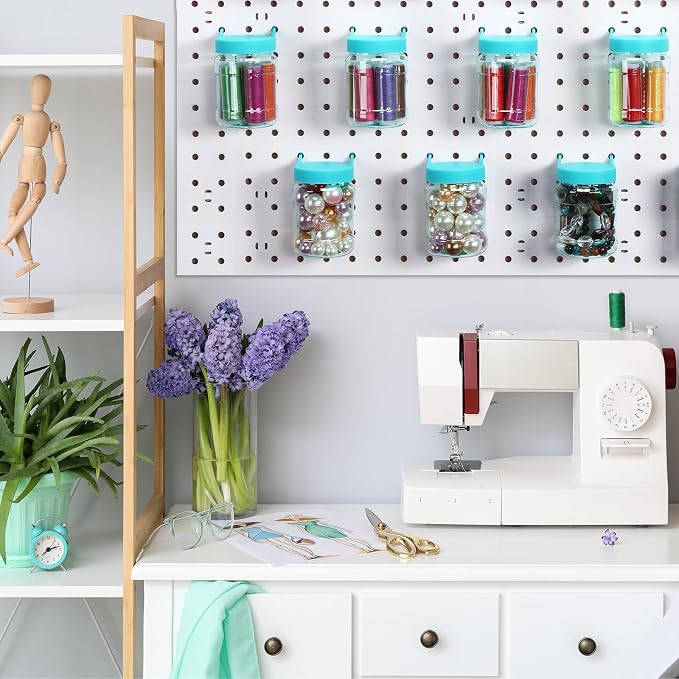 Unittype 20 Set Pegboard Organizer Accessories Peg Boards Jars - Image 4