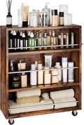 ALBAD Slim Rolling Cart, 4-Tier Storage Cart by Albad
