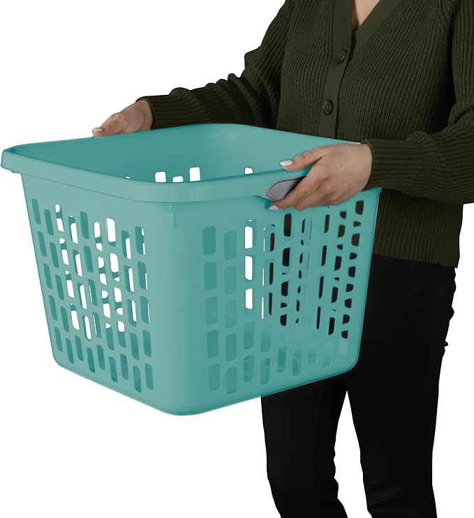 1.5 Bushel Square Plastic Laundry Basket - Image 6