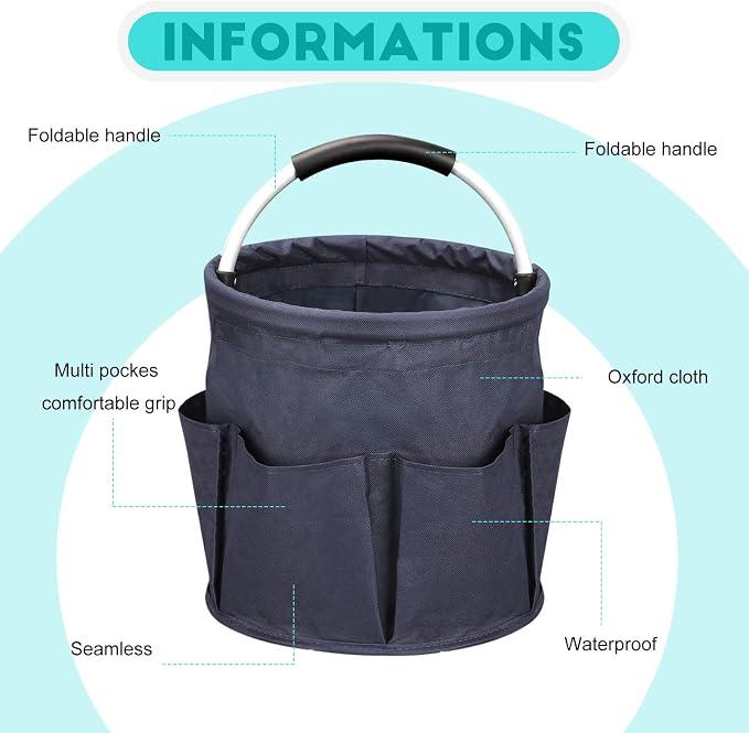 Cleaning Caddy for Cleaning Supplies, 17L Cleaning Supply Caddy - Image 6