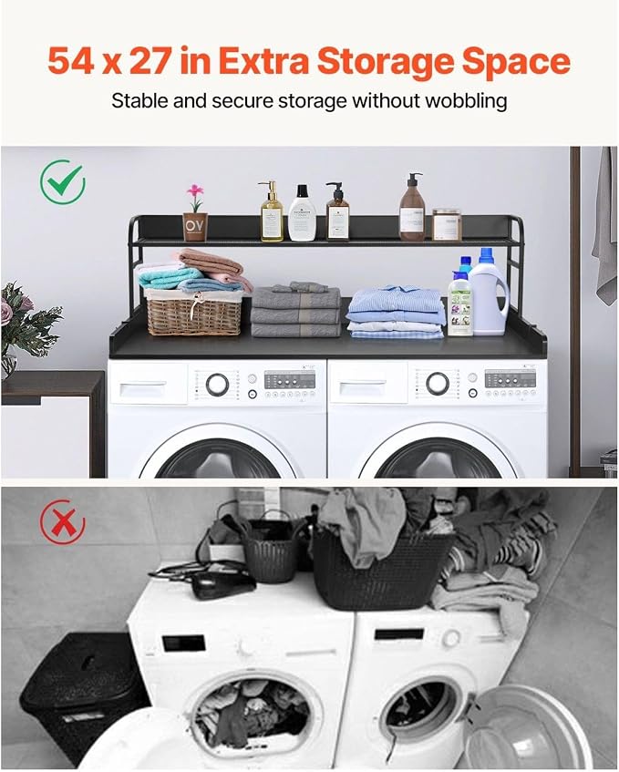 Washer Dryer Countertop with Shelf - Image 3