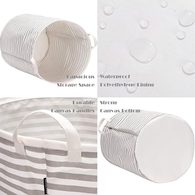 Sea Team 2-Pack 19.7 Inches Large Sized Waterproof Coating Ramie Cotton Fabric - Image 4